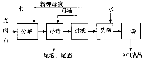 钾盐生产工艺流程